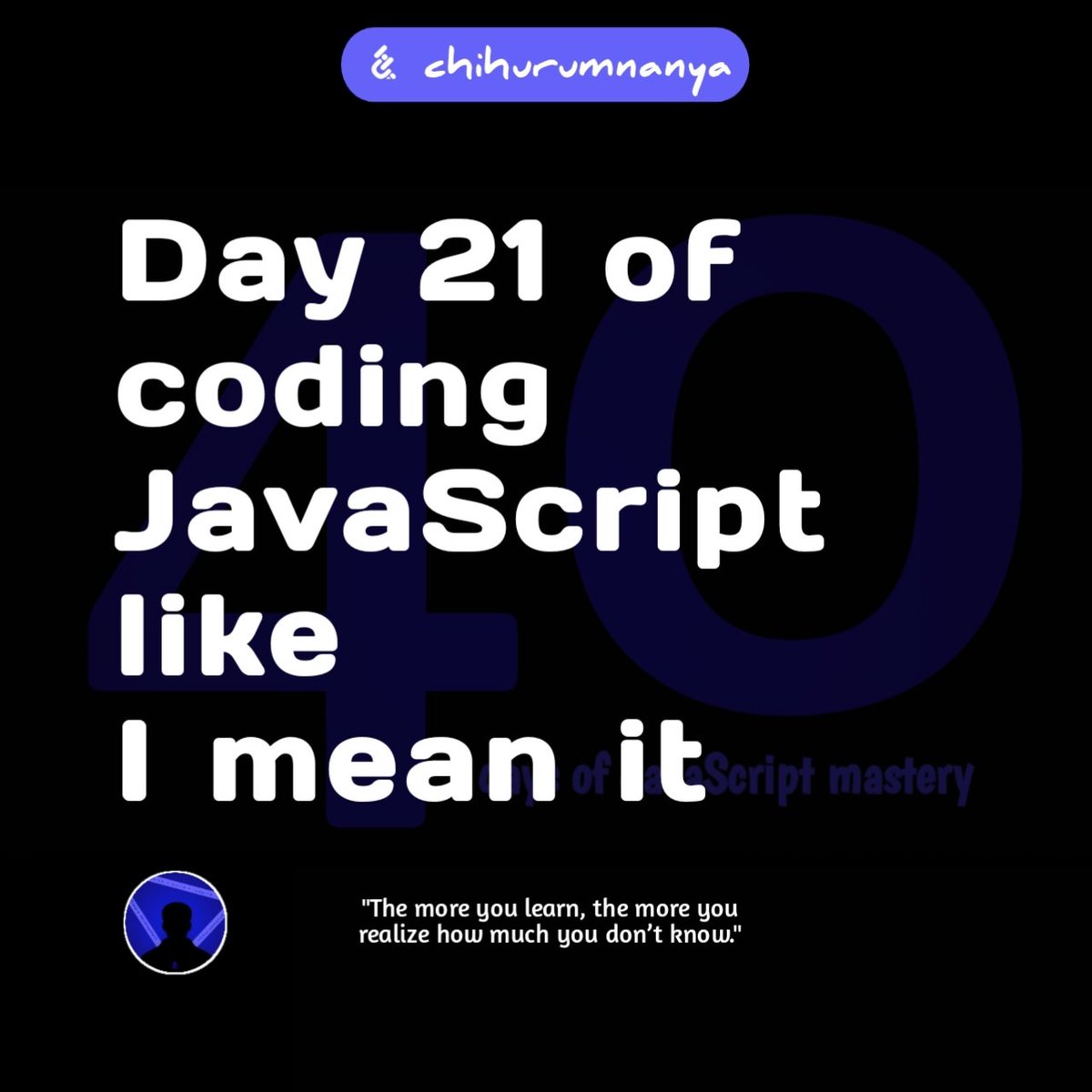 ChihurumnanyaN's tweet photo. Day 21 of #40daysofjavascriptmastery
I got my hands on a form validation projects
I did not complete,buh when I am done I will be able to filter user inputs .its cool π.
To be truthful I am lacking motivation.
Hope to get back on track.
#consistency #javascript #buildinpublic https://t.co/XRfH9nWoYc
