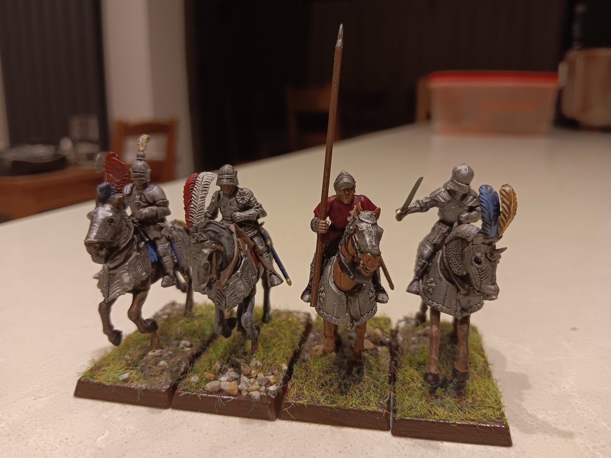 #hobbystreak day 1443 some Perry Bros mounted men at arms