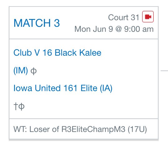 Ellie Wilson (@elliewilson_12) on Twitter photo Finished pool play 5-1 and our <a href="/IowaUnitedVB/">Iowa United Volleyball</a> 161 Elite team is on to the Elite Championship Bracket at <a href="/TCVolleyball/">TC Volleyball</a> Summer NIT! #OneWay Finished pool play 5-1 and our <a href="/IowaUnitedVB/">Iowa United Volleyball</a> 161 Elite team is on to the Elite Championship Bracket at <a href="/TCVolleyball/">TC Volleyball</a> Summer NIT! #OneWay
