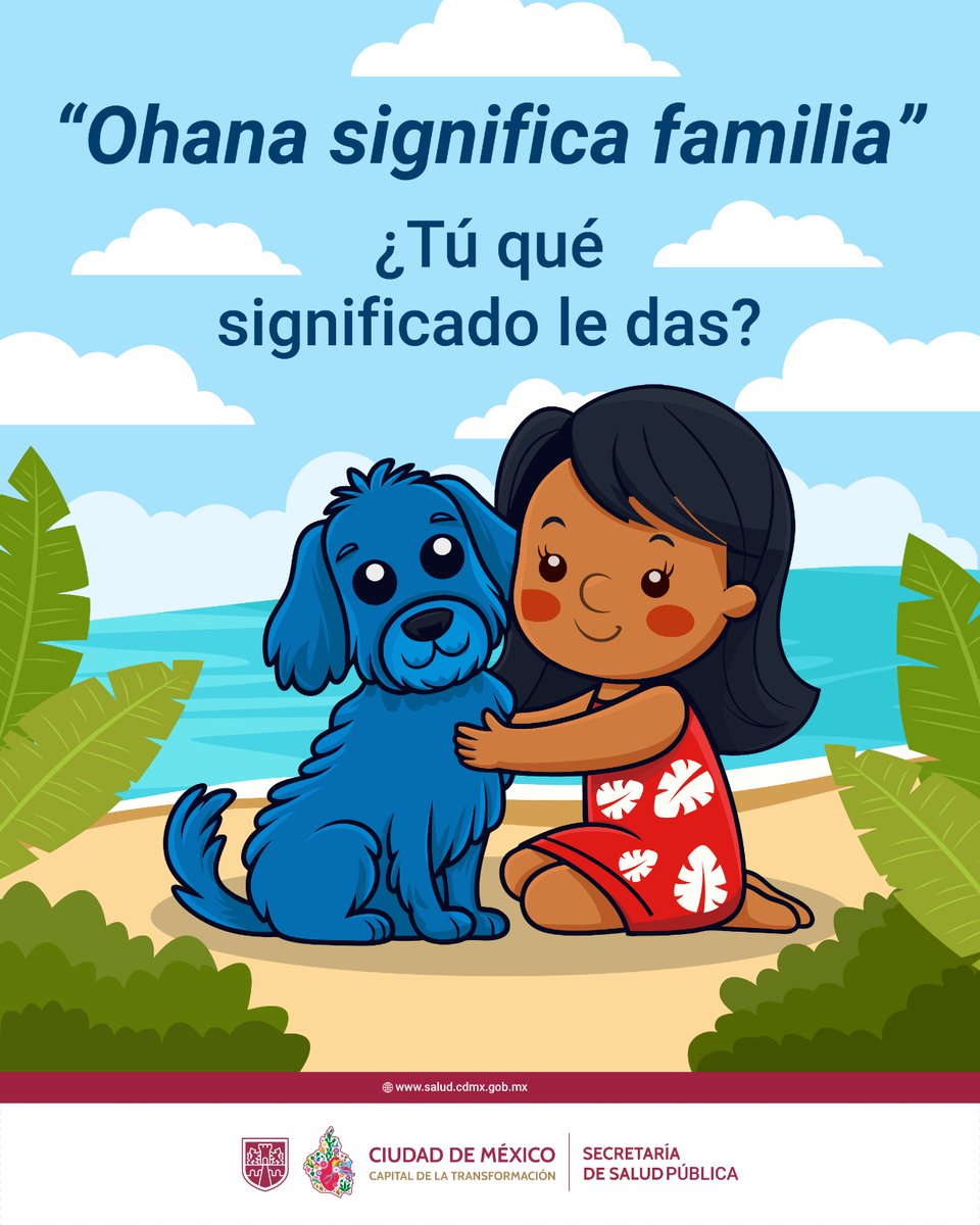 "Ohana significa familia" ❤️

Cuando los lazos familiares son fuertes y saludables 😊, se convierten en una red de seguridad emocional y nos ayudan a desarrollar mejor resiliencia. 

¿Para ti qué significa "Ohana"?