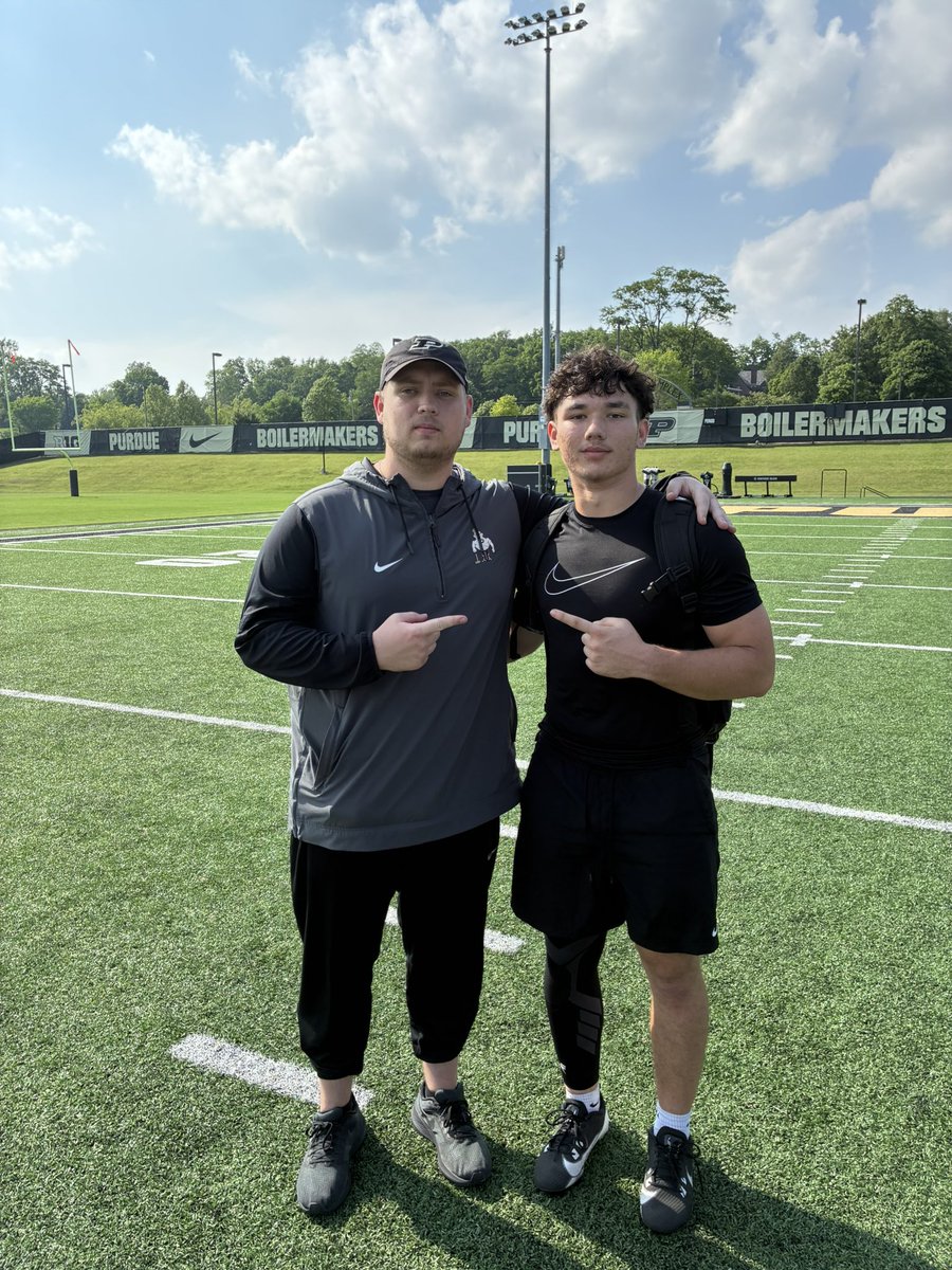 Had an amazing Camp at Purdue University!!! Thank you for the coaches and the staff. 
Thank you <a href="/CoachTyRocconi/">Ty Rocconi</a> for the invite! 
<a href="/CoachMonken_/">Travis Monken</a> <a href="/BoilerFootball/">Purdue Football</a> <a href="/Coach_Odom/">Barry Odom</a> <a href="/WCHSWolvesFB/">West Clermont HS Wolves Football</a> <a href="/BMoorman411/">Ben Moorman</a> <a href="/c_huber5/">Coach Huber</a> <a href="/PrepRedzoneOH/">Prep Redzone Ohio</a>