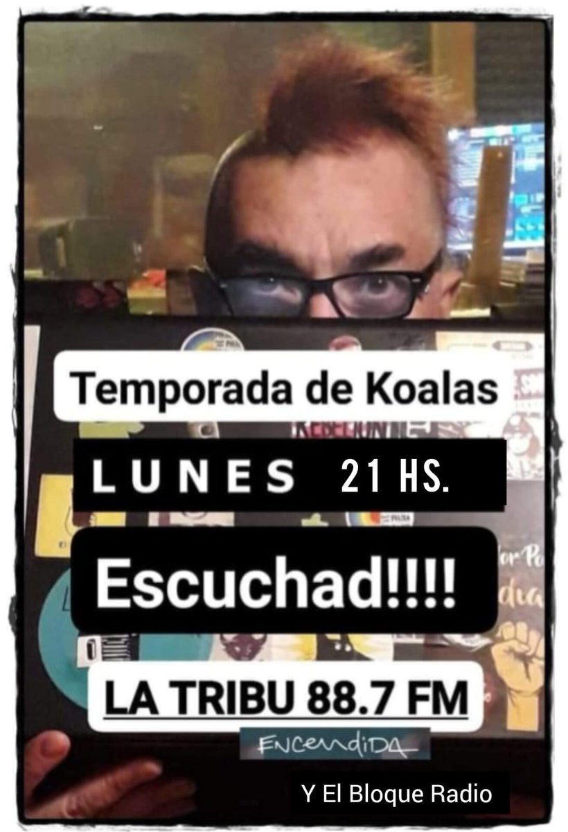 Mañana #TemporadaDeKoalas viene #KeloDonceo de #PorcinoRecords para presentar #CuartoOscuro compilado homenaje al post punk argentino de los 80s
Por <a href="/fmlatribu/">LA TRIBU</a> de Argentina y <a href="/elbloqueradio/">El Bloque Radio</a> de Uruguay.