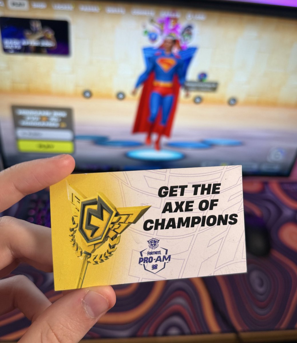 Minigame Maps (@minigamemaps) on Twitter photo We have an extra FNCS Pickaxe code that expires in 2 hours!
So letβs do a quick giveaway:
πΉ Like & Repost
πΈ Follow <a href="/MinigameMaps/">Minigame Maps</a>
Picking winner at 7:30pm ET! We have an extra FNCS Pickaxe code that expires in 2 hours!
So letβs do a quick giveaway:
πΉ Like & Repost
πΈ Follow <a href="/MinigameMaps/">Minigame Maps</a>
Picking winner at 7:30pm ET!