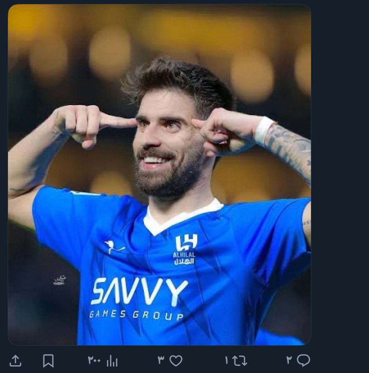 اول لاعب اوروبي يلعب في الدوري السعودي يحقق لمنتخب بلده بطولة 
الهلال يعزك 💙🤍✌🏻✌🏻