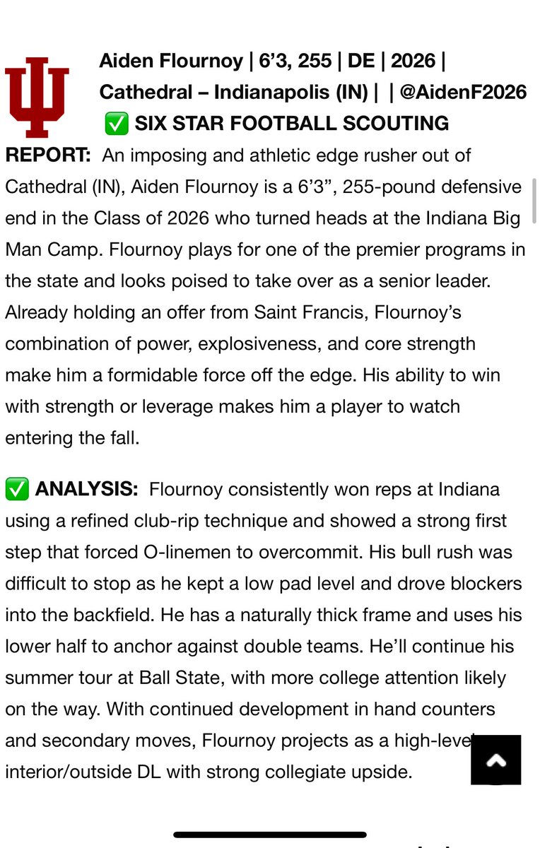 Thank you <a href="/sixstarfootball/">Six Star Football | PLUS+</a> for the write up.
<a href="/coach_buddha/">Coach Buddha Williams</a> <a href="/Coach_PatKuntz/">Coach Pat Kuntz</a> <a href="/CathedralFBall/">Cathedral Football</a>