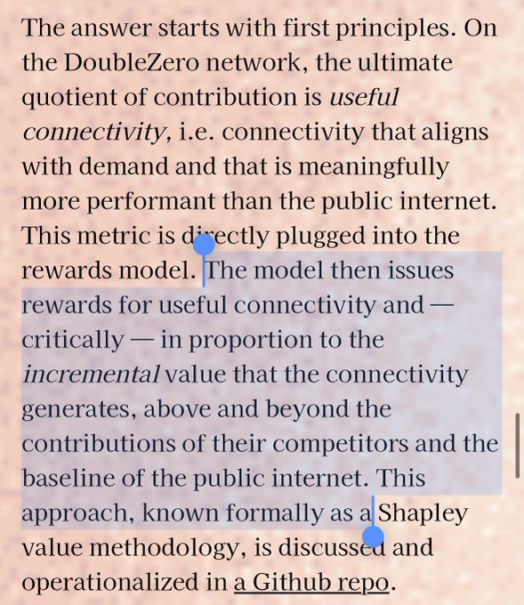 DoubleZero Network Rewards Model Explanation