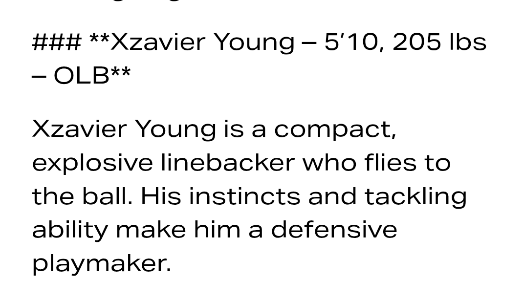 Xzavier Young *LB 2026 (@xzaiy15) on Twitter photo Thank you <a href="/LoganTillman/">Logan Tuley-Tillman</a> for the write up from SMU Mega Camp as well as 2026s on the rise on <a href="/LT2FBA/">LT2FBA Global</a>. I appreciate the recognition. I will continue to grind and get better everyday
<a href="/CoachWardlaw/">Adam Wardlaw</a> <a href="/ForneyRecruits/">Forney Recruits</a> <a href="/DP2Nice/">Daymond Patterson II</a> Thank you <a href="/LoganTillman/">Logan Tuley-Tillman</a> for the write up from SMU Mega Camp as well as 2026s on the rise on <a href="/LT2FBA/">LT2FBA Global</a>. I appreciate the recognition. I will continue to grind and get better everyday
<a href="/CoachWardlaw/">Adam Wardlaw</a> <a href="/ForneyRecruits/">Forney Recruits</a> <a href="/DP2Nice/">Daymond Patterson II</a>