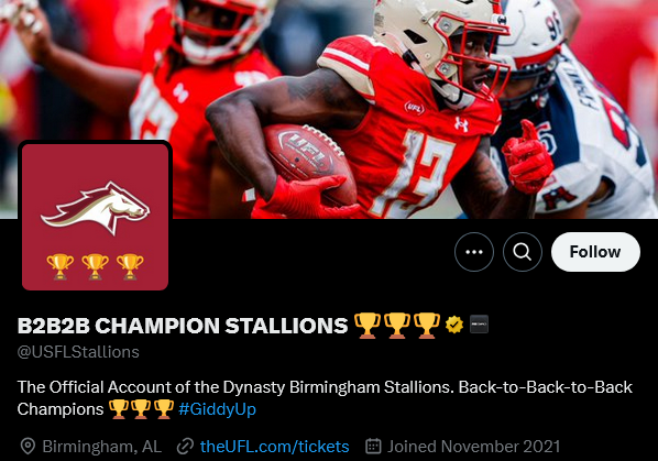 Skykid Fill (@skykid____) on Twitter photo HAY <a href="/USFLStallions/">B2B2B CHAMPION STALLIONS ๐๐๐</a> TIME TO CHANGE THIS SHIT PROFILE. IT'S A LITTLE OUTDATED. #USFL #XFL #UFL HAY <a href="/USFLStallions/">B2B2B CHAMPION STALLIONS ๐๐๐</a> TIME TO CHANGE THIS SHIT PROFILE. IT'S A LITTLE OUTDATED. #USFL #XFL #UFL