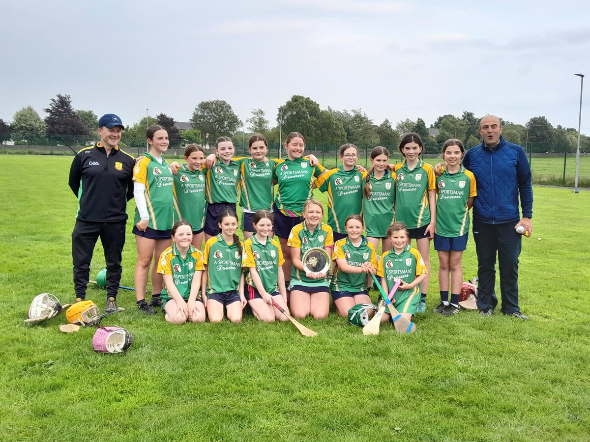 KilkearyNS's tweet photo. Congratulations to all the @Toomecamogie  girls but especially the Kilkeary girls (Aoibhinn, Lauren and Lucy). They had a great vicory winning the  U14 shield County Final V Brian Borus earlier tonight! Well done girls 👋 https://t.co/qWfsJ7nHaz