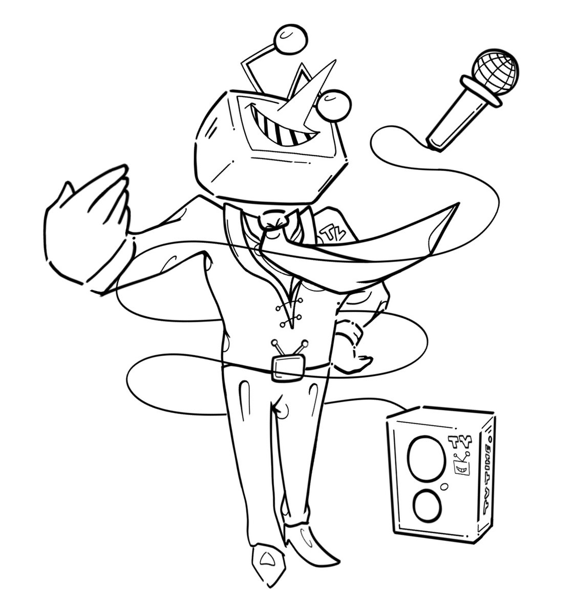 Giorno_cc's tweet image. ★ 𝓘𝓣’𝓢!! 𝓣𝓥!! 𝓣𝓘𝓜𝓔!! ★   #Deltarune #DeltaruneChapter3 #tenna