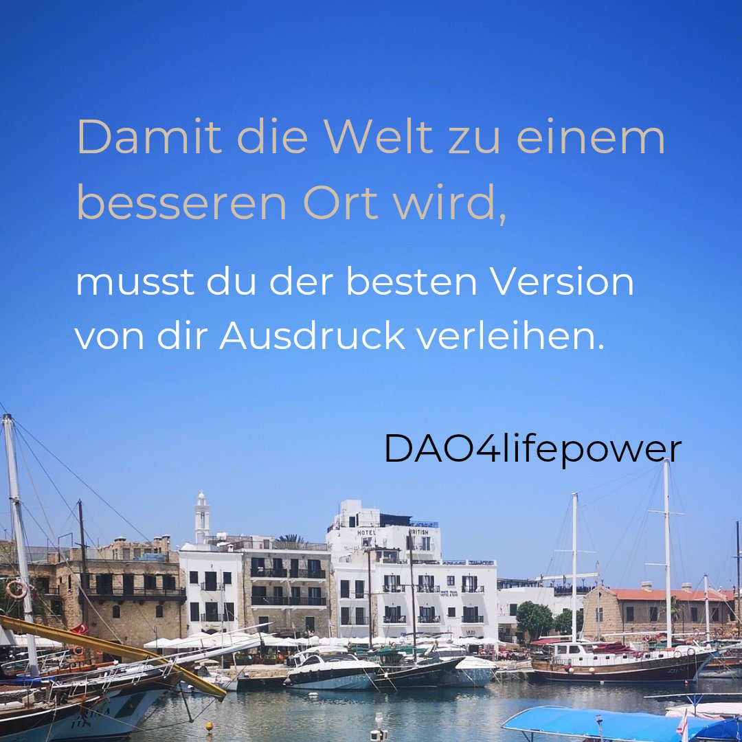 „Weißt du, warum so viele Menschen darauf warten, dass sich die Welt verändert?
Weil sie vergessen haben, dass SIE es sind, die die Veränderung tragen.

✅ Die beste Version von dir zu leben — das ist kein Luxus. Es ist deine Verantwortung.

👉 Wenn du dich zurückhältst, hältst