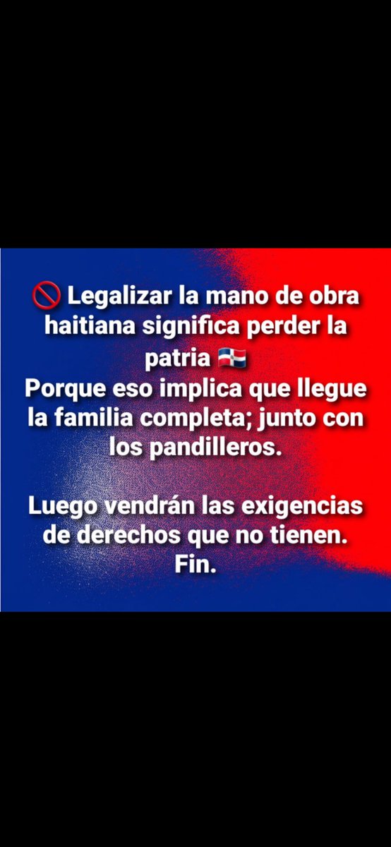AuroraSaldana1's tweet image. Regularizar una masa de Salvajes q nos asesinan a machetazos. Si el pueblo NO se empodera olvidémonos de tener Patria y ser dominicanos. Malditos sean aquellos q por dinero,vendieron nuestro suelo y Soberanía a la etnia más repudiada para q nos reemplace. Zafacones de la historia