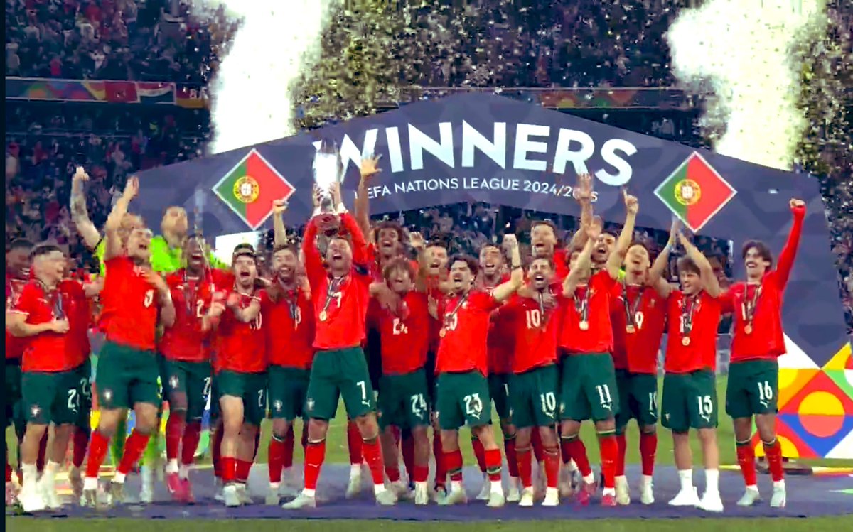 b_jeba_7's tweet photo. 🏆 Nations League 2025 CHAMPIONS!

Well deserved Portugal 🇵🇹  👏👏 

#cristianoRonaldo 
#Portugal 
#CR_7 https://t.co/RJNcSR7syq