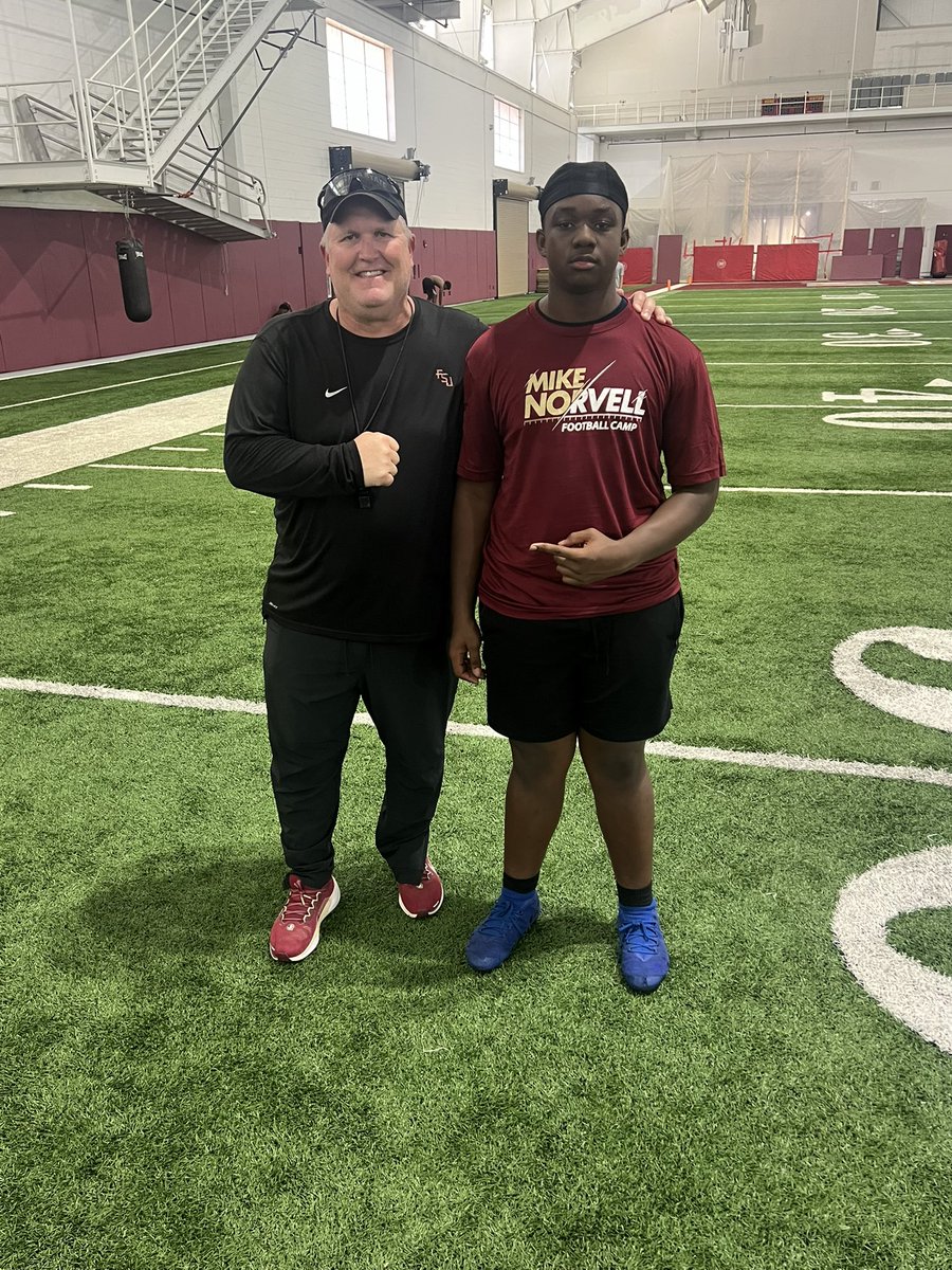 ayden_steen224's tweet image. Had a great time at FSU camp today. Also got the chance to tour the facility and learn about the FSU culture. #GoNoles @CoachHand @CoachWSmith1 @Coach_JBullard @Snausy54 @CoachRayG @CoachMikeColee
