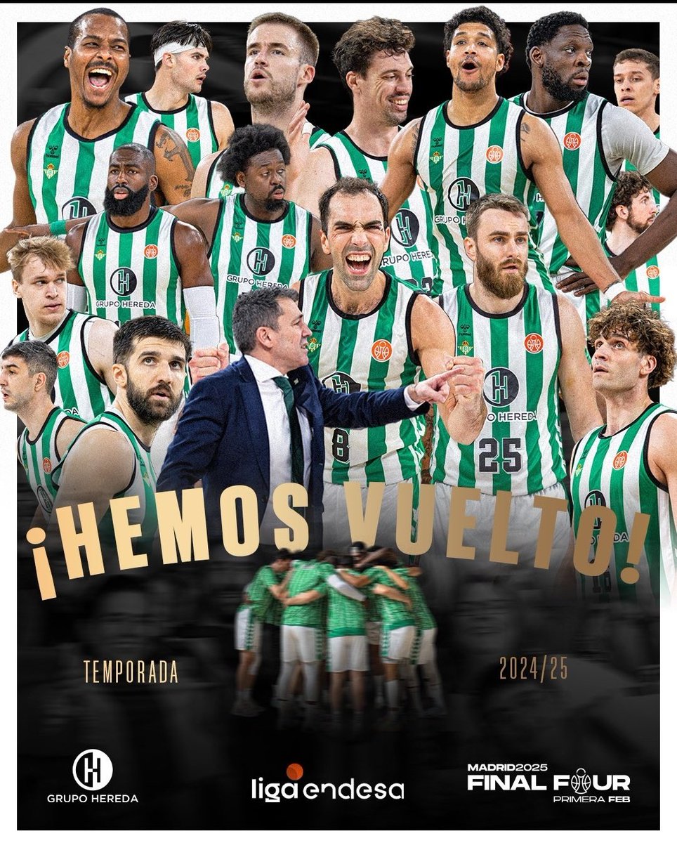 Silvia Pozo (@silviapozosan) on Twitter photo Enhorabuena al <a href="/RealBetisBasket/">Real Betis Baloncesto</a>
por proclamarse CAMPEONES de la #F4PrimeraFEB con billete de ascenso a #LigaEndesa para la próxima temporada⛹🏼♂️ Enhorabuena al <a href="/RealBetisBasket/">Real Betis Baloncesto</a>
por proclamarse CAMPEONES de la #F4PrimeraFEB con billete de ascenso a #LigaEndesa para la próxima temporada⛹🏼♂️