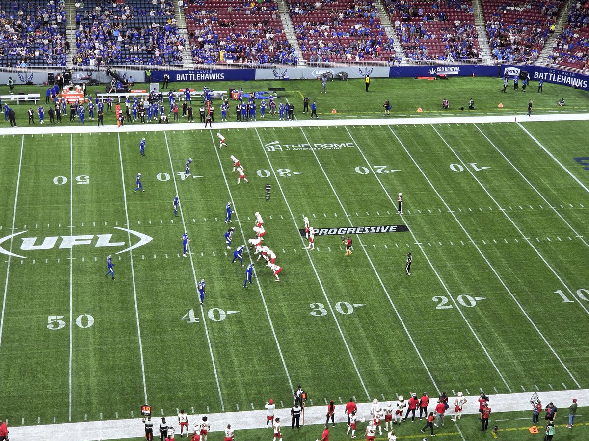 The XFL Conference championship game is underway here at The Dome.