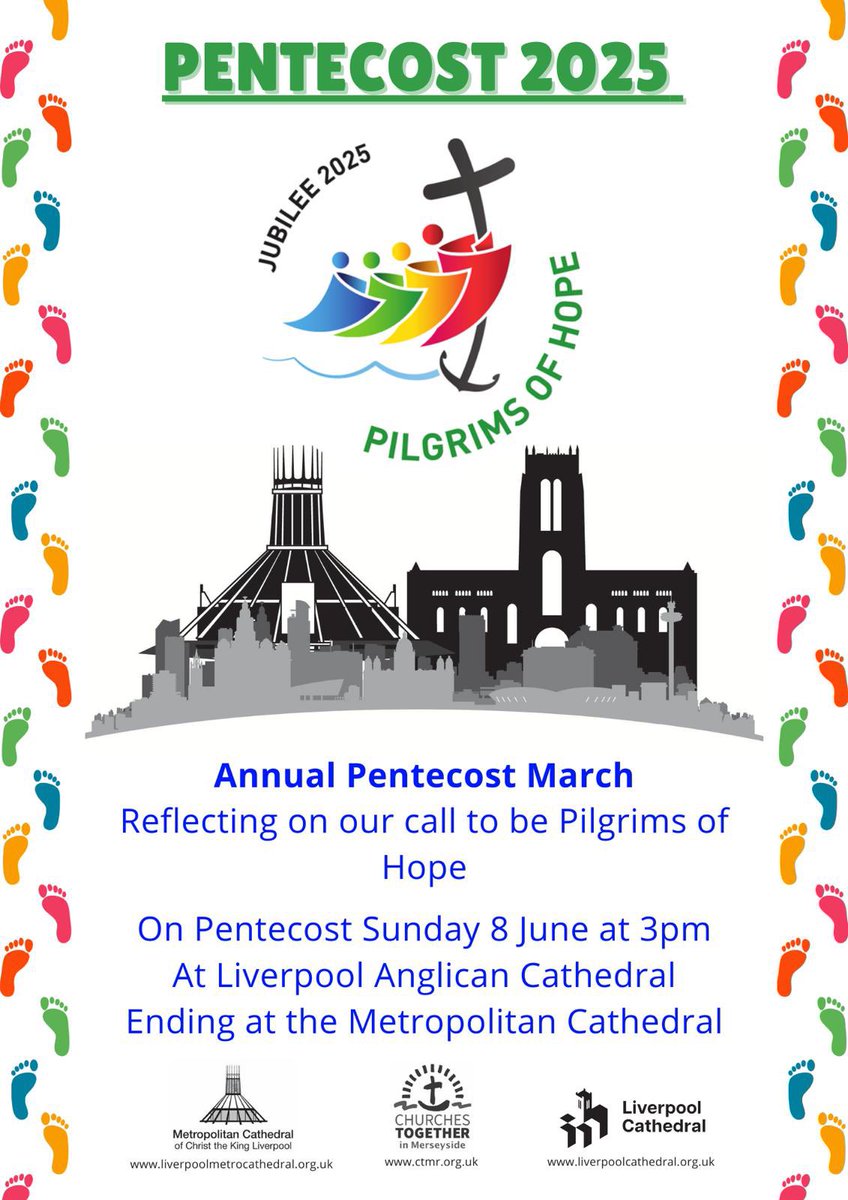 ACNUK_CO's tweet image. Grateful thanks to Archbishop John Sherrington @lpoolcatholic Bishop Ruth Worsley @LivDiocese & all who organised the Two Cathedrals Pentecost Walk this afternoon in Liverpool ✝️🙏❤️