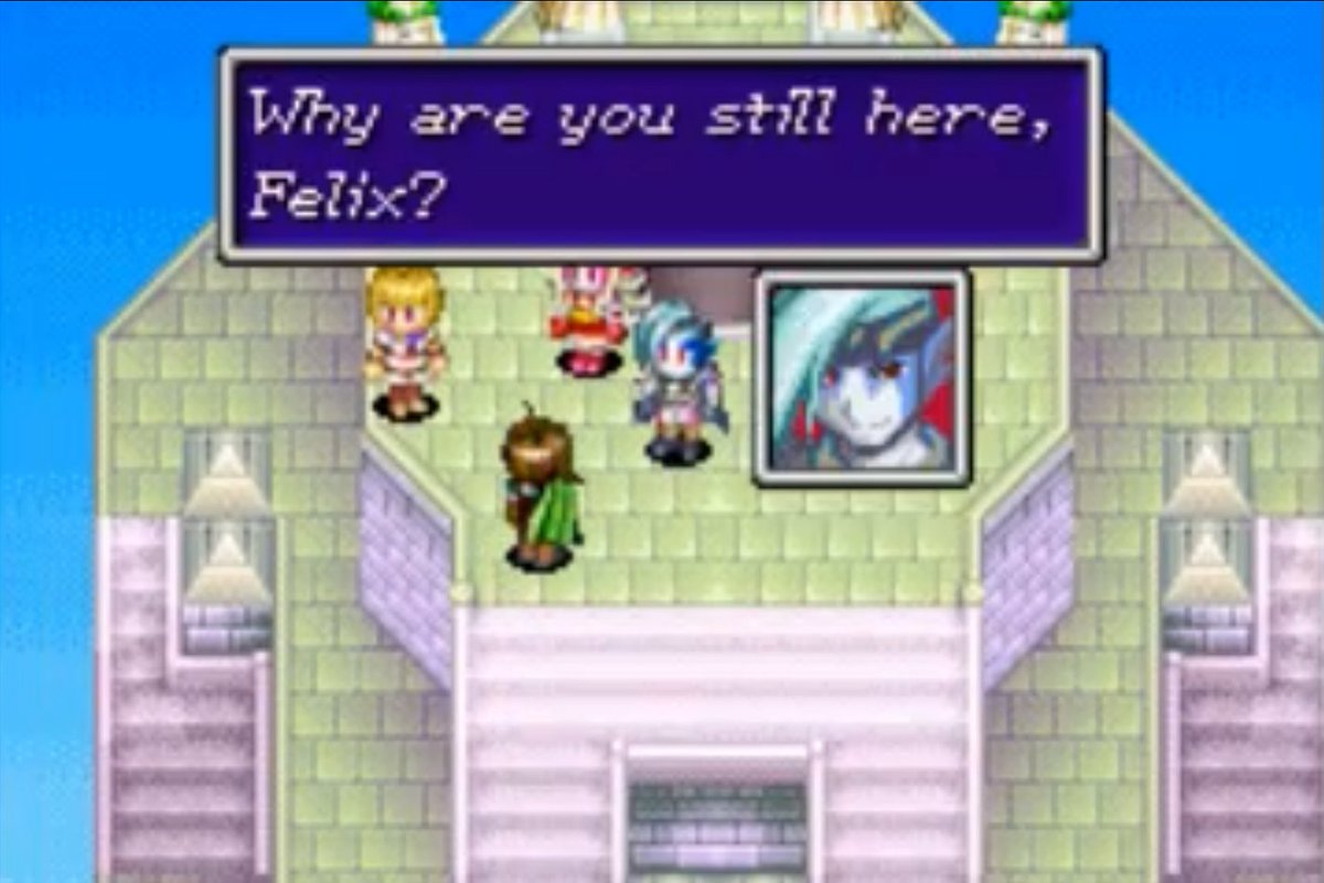 GoldenSunFans's tweet image. One of the “criticisms” of the GS games when they were reviewed was that the characters talked too much. But it’s an RPG that’s kind of the point isn’t it?
Did the talking in GS ever bother you?

I always enjoyed it myself as it made the characters more interesting &amp;amp; fleshed out.