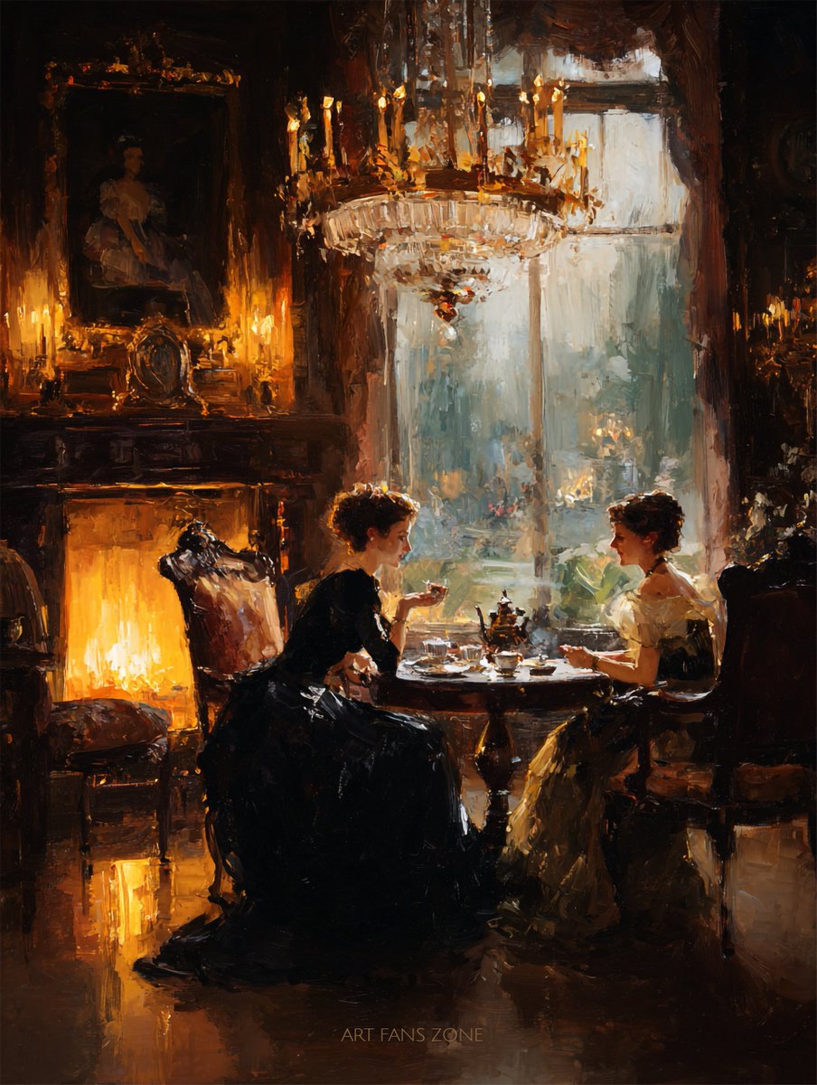 artfanszone's tweet image. Twilight Tea Gathering.