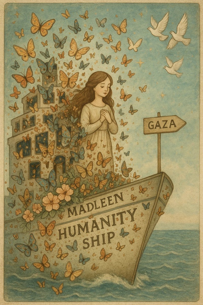 Bu geminin yükü ağır.
İnsanlığın vicdanını taşıyor.

#WeAreMadleen