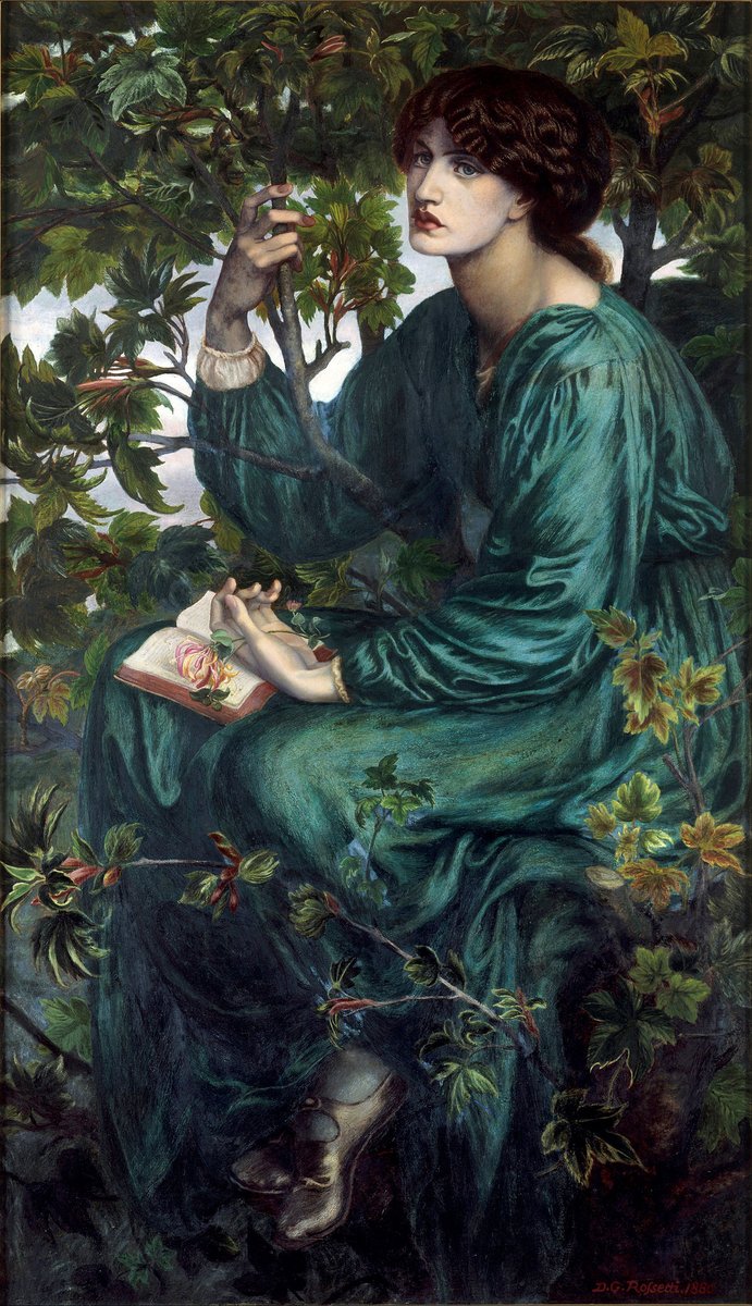 The Day Dream, by English painter Dante Gabriel Rossetti (1880). Victoria and Albert Museum.