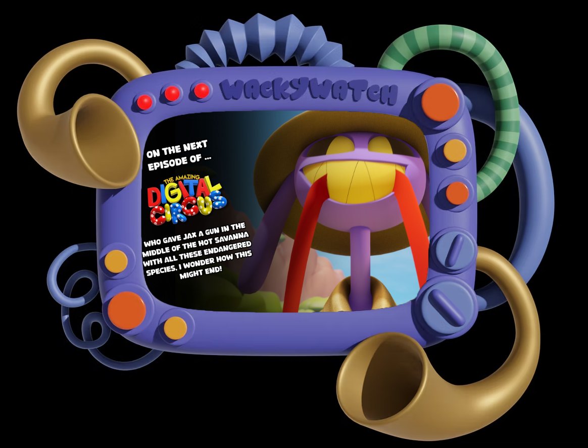 malikradwan_m6's tweet image. Every time I reload the wacky watch website I get one of the 3 teasers randomly
What if this is on purpose because the circus will be glitching in the episode?