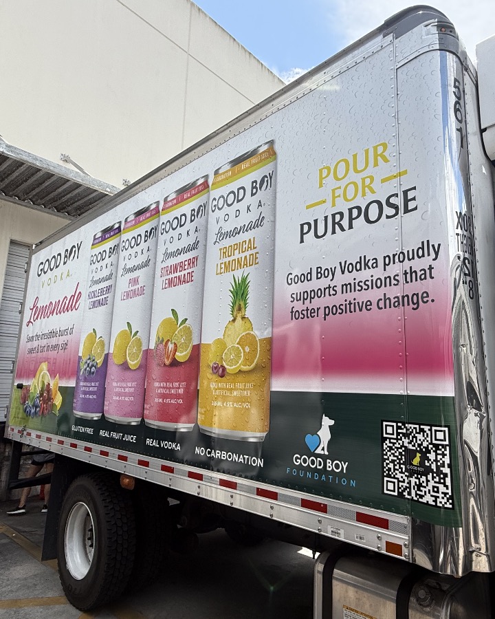 Our new wheels are wrapped and ready to roll 🍋🐾
From real vodka to real purpose—these trucks are delivering more than just cocktails.

📸 Spot one on the road? Snap a pic and tag us! 

Let’s keep pouring for a purpose.

#PourForPurpose #GoodBoyVodka #EveryPourHelpsaPup