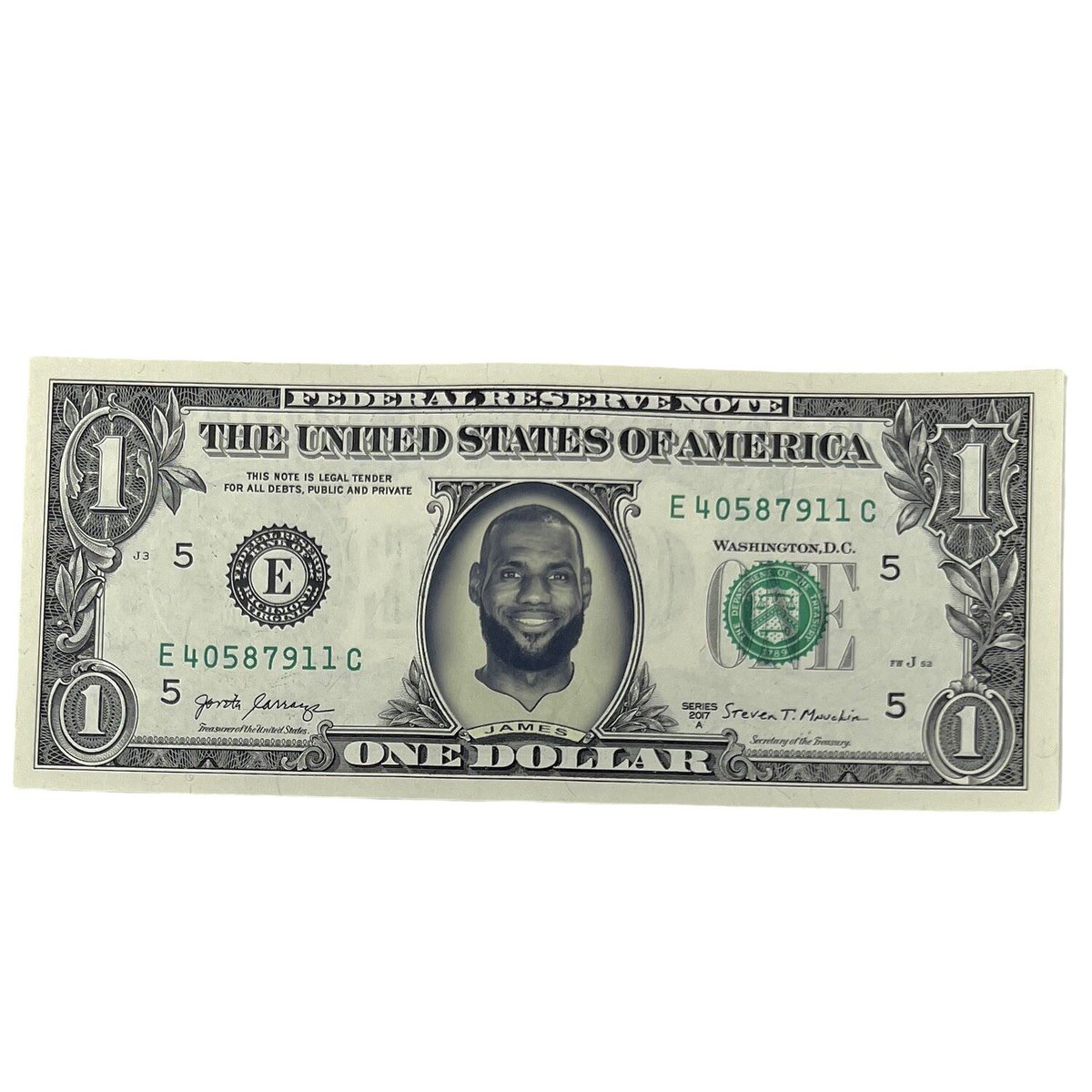 It’s not Monopoly money 

Don’t disrespect my LeBron Dolla