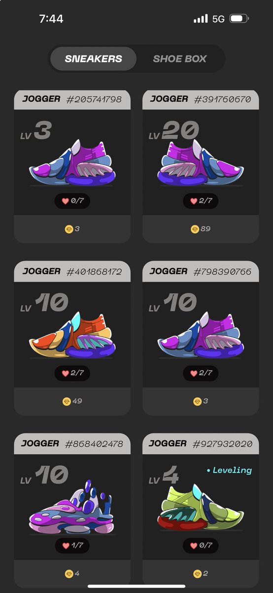 なぜか左が多い😂👟
出現確率変わったのかな？💦
#STEPNGO
