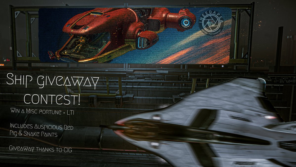 iNEEDAPEA's tweet photo. Time for another giveaway! 🎁

I have a MISC Fortune with Auspicious Red paints in Pig and Snake variants thanks to CIG!

Enter the giveaway at the link below &amp; this ship can be yours!!!! 

https://t.co/0H1wpwJQXZ

#StarCitizen #Giveaway #virtualphotography https://t.co/cESraXgIc4