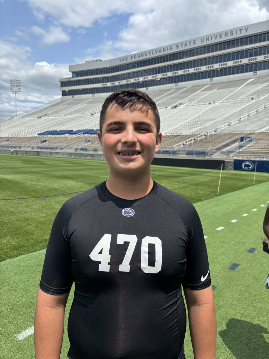 BraydenKells's tweet photo. @PennStateFball Thank you so much for a wonderful camp last Sunday. I enjoyed the camp and loved the facilities and culture. @Titan8man https://t.co/T0LoDIexiZ