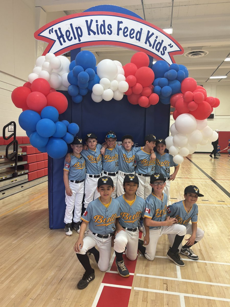 It takes a community to feed a community. Together, 113 <a href="/BOMBAbaseball/">BOMBA Baseball</a> teams collected 10,000 lbs of donated food for 10 beneficiaries. Way to go Bulls and thank you Burlington! ❤️ #kidsfeedingkids #burlon