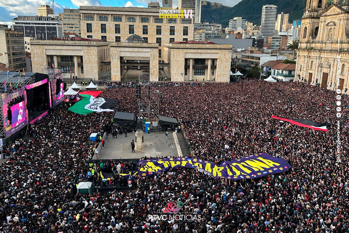 Que el mundo sepa que Colombia esta con el pueblo de Palestina 🇵🇸 🇨🇴

Let the world know that Colombia stands with the people of Palestine 🌎🇨🇴

#ConciertoDeLaEsperanza🕊️