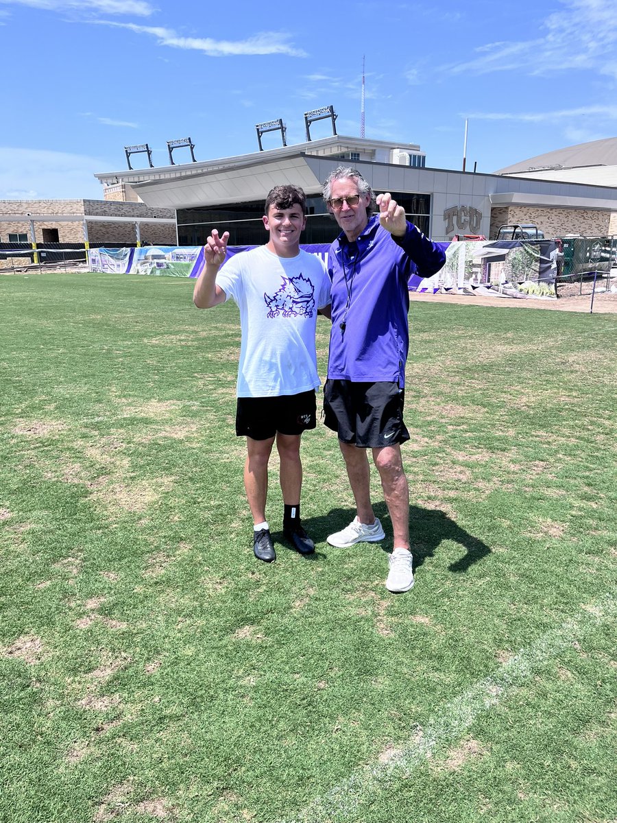 read_barber20's tweet image. Had a blast this weekend in Fort Worth at @TCUFootball. Great getting to meet Coach @MTommerdahl and Coach @jackstein27! Thank you @MTommerdahl for inviting me out and running a great camp! @SteveSmithFBC @trlong02 @_Max_Donaldson
