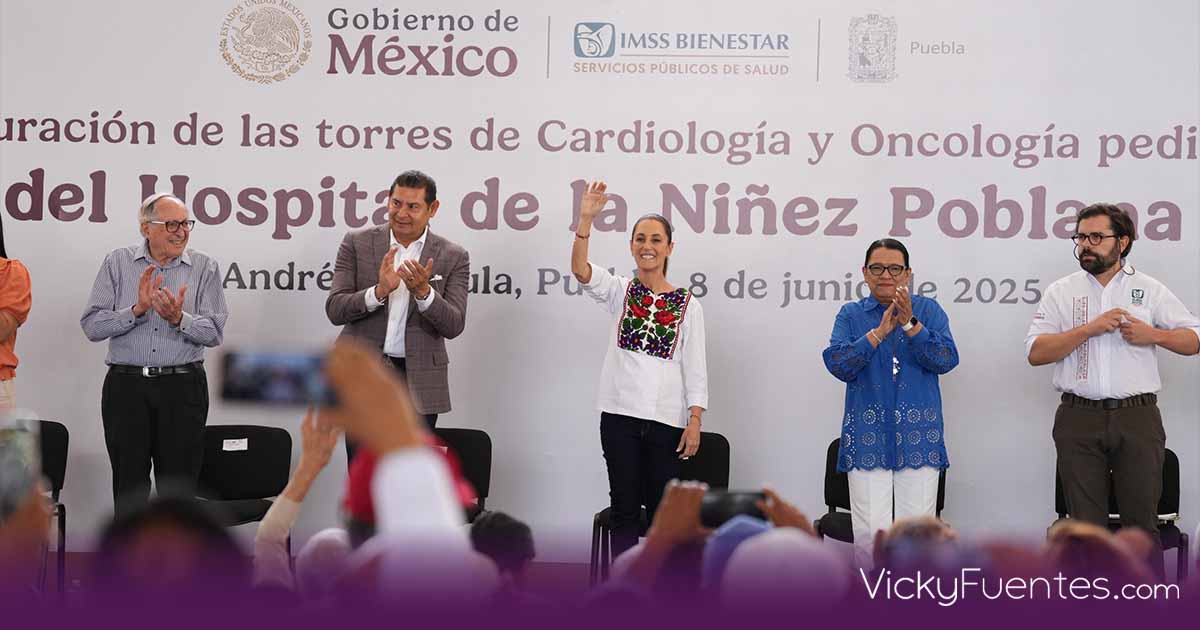 🚨 Desde San Andrés Cholula, <a href="/Claudiashein/">Claudia Sheinbaum Pardo</a> y <a href="/armentapuebla_/">Alejandro Armenta</a> inauguran nuevas torres médicas en el Hospital de la Niñez Poblana, con inversión de 915 mdp para fortalecer la atención infantil en cardiología y oncología.

La presidenta también condena redadas de <a href="/ICEgov/">U.S. Immigration and Customs Enforcement</a> en Los