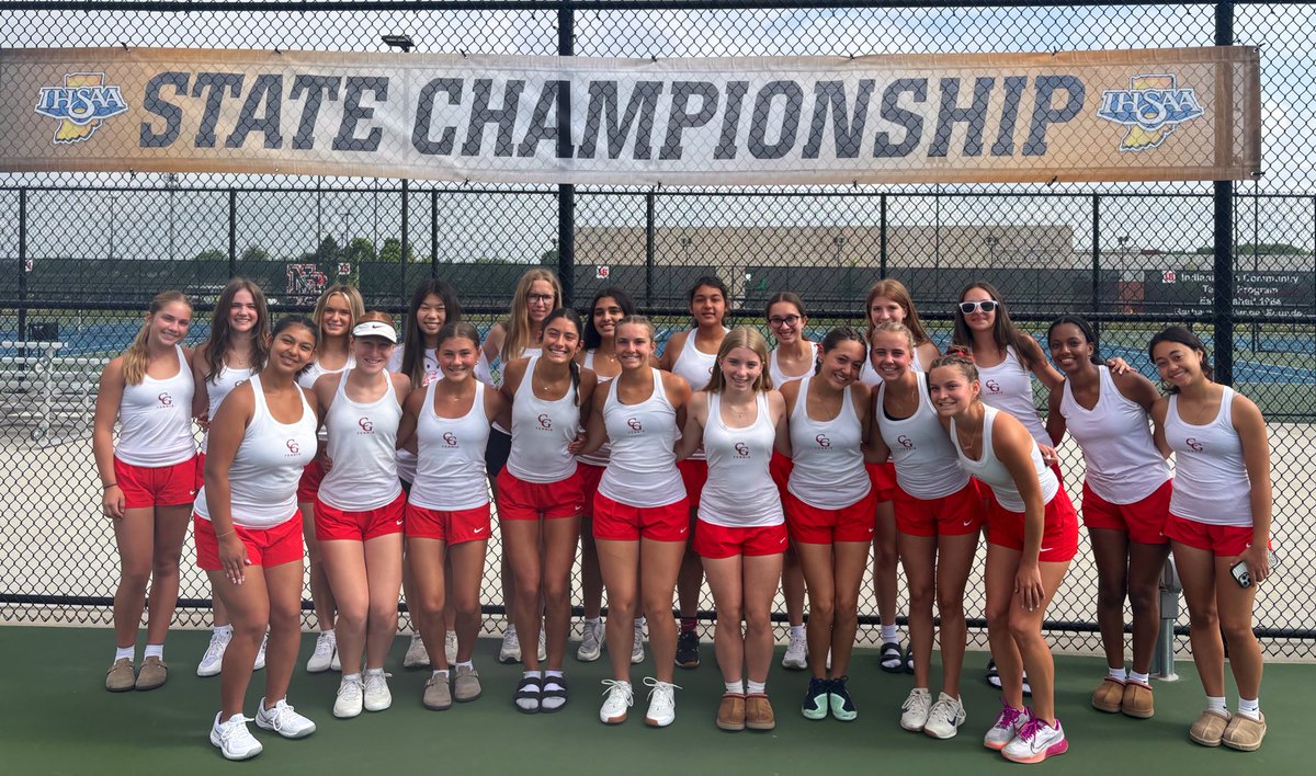 CGSportsNetwork's tweet image. Congratulations to the CG girls tennis team on a great season! Thank you, seniors, for a great career! CG lost to state champion Jasper in the Elite 8. The Trojans' season was highlighted by their 32nd Sectional, 23rd Regional, and 6th Semi-State.