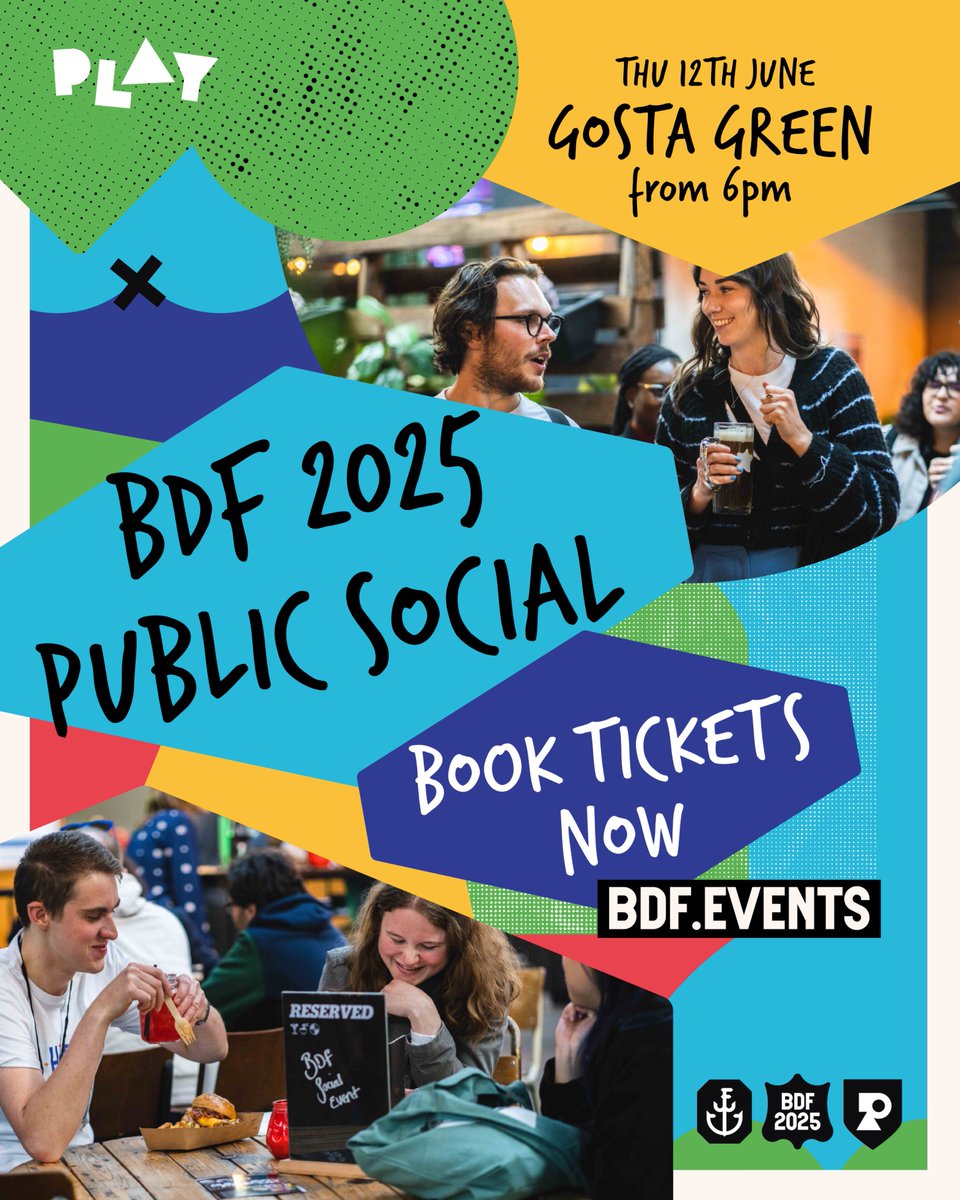 Celebrate BDF 2025 with us! 🥳

 Join us on 12 June from 6pm at Gosta Green for a social! Pizza, drinks and great BDF company? We’ll see you there.

The social is free but ticketed. RSVP here 👉 bit.ly/3Szb2x2