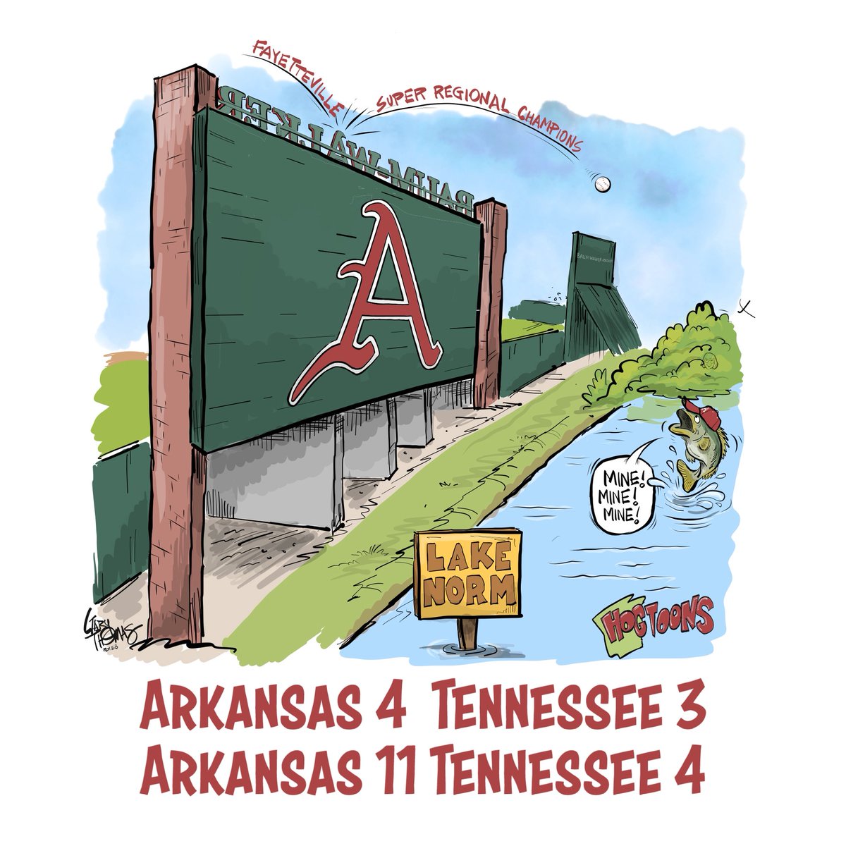 Hogtoons (@realrayzorback) on Twitter photo Mine! Mine! Mine! Super Regional Champs! OmaHogs! Congrats! Go Hogs! <a href="/RazorbackBSB/">Arkansas Baseball</a> <a href="/JSanchez24_7/">Jimmy J. Sanchez</a> <a href="/GoodyOpsXVIII/">Clay Goodwin</a> <a href="/VanHornHogs/">Dave Van Horn</a> Mine! Mine! Mine! Super Regional Champs! OmaHogs! Congrats! Go Hogs! <a href="/RazorbackBSB/">Arkansas Baseball</a> <a href="/JSanchez24_7/">Jimmy J. Sanchez</a> <a href="/GoodyOpsXVIII/">Clay Goodwin</a> <a href="/VanHornHogs/">Dave Van Horn</a>