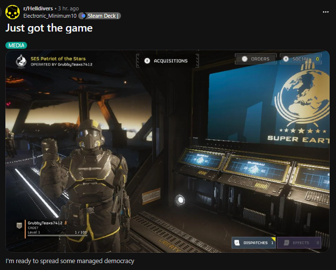 Helldivers NOW tweet media