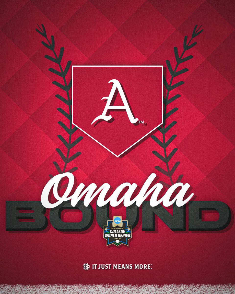 Southeastern Conference (@sec) on Twitter photo OMAHOGS π
Arkansas is headed to the College World Series for the 12th time in program history!
<a href="/RazorbackBSB/">Arkansas Baseball</a> x #MCWS OMAHOGS π
Arkansas is headed to the College World Series for the 12th time in program history!
<a href="/RazorbackBSB/">Arkansas Baseball</a> x #MCWS
