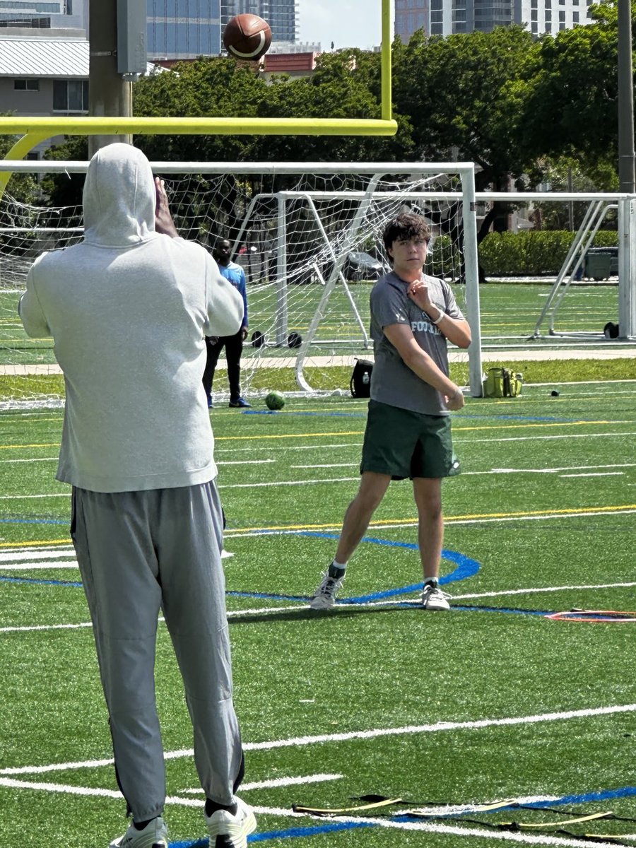 A little pre camp fine tuning with the 🐐⁦<a href="/BozemanQBs/">Bozeman Quarterbacks</a>⁩