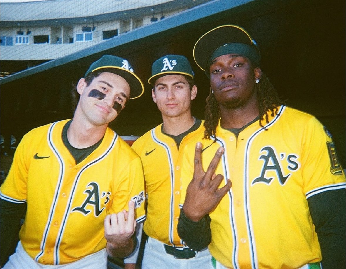 In their last 20 games:

Jacob Wilson: .438/.483/.625/1.108

Lawrence butler: .370/.440/.654/1.094

Tyler Soderstrom: .229/.372/.457/.829

All at the age of 24 or younger