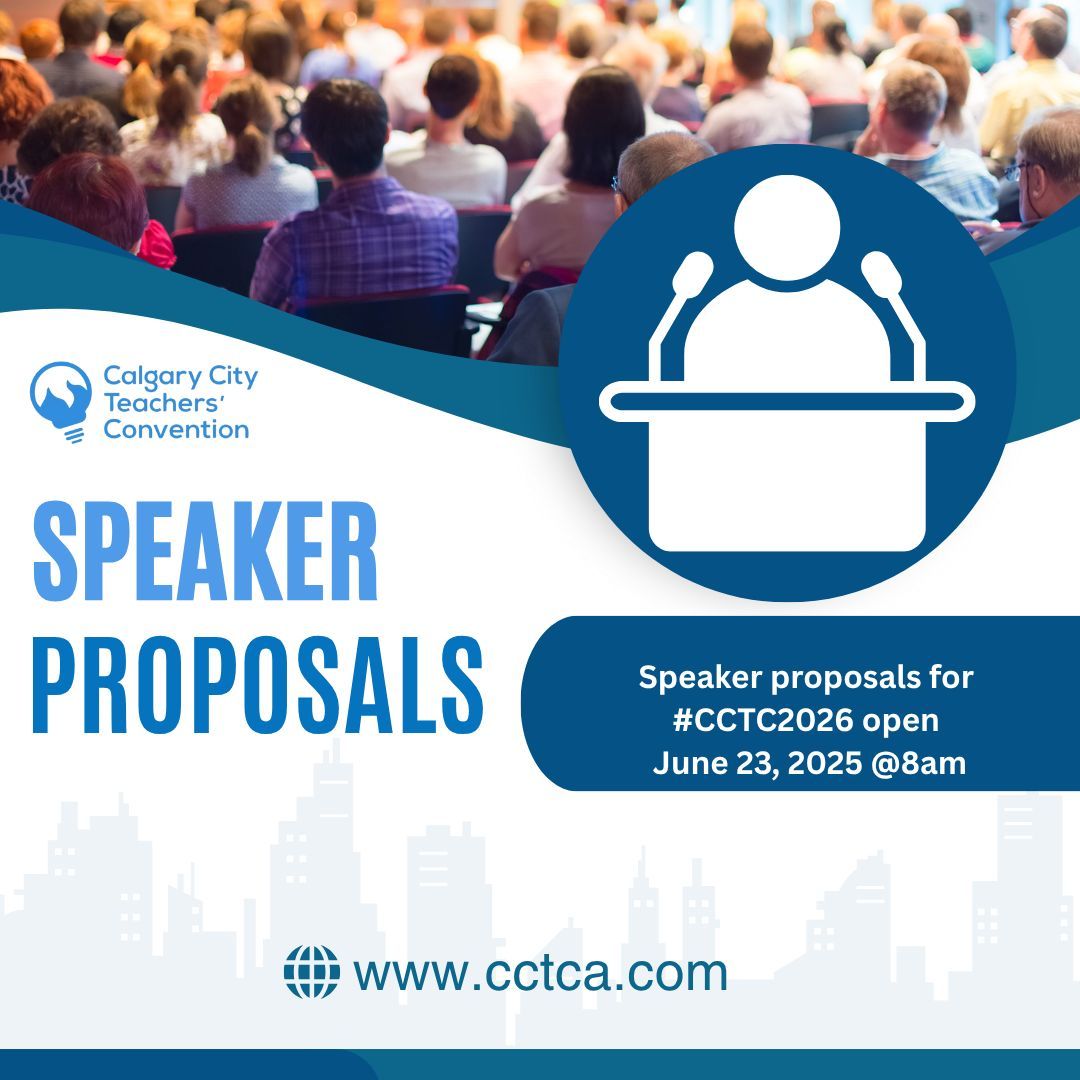 CCTCA (@cctca) on Twitter photo Sometimes, the best PD comes from the educator next door. Do you have an innovative idea or know someone who would be an exceptional presenter for the Calgary Teachers Convention in 2026? Speaker proposals open on June 23!
#ProfessionalDevelopment #WeAreTeachers #CalgaryTeachers Sometimes, the best PD comes from the educator next door. Do you have an innovative idea or know someone who would be an exceptional presenter for the Calgary Teachers Convention in 2026? Speaker proposals open on June 23!
#ProfessionalDevelopment #WeAreTeachers #CalgaryTeachers