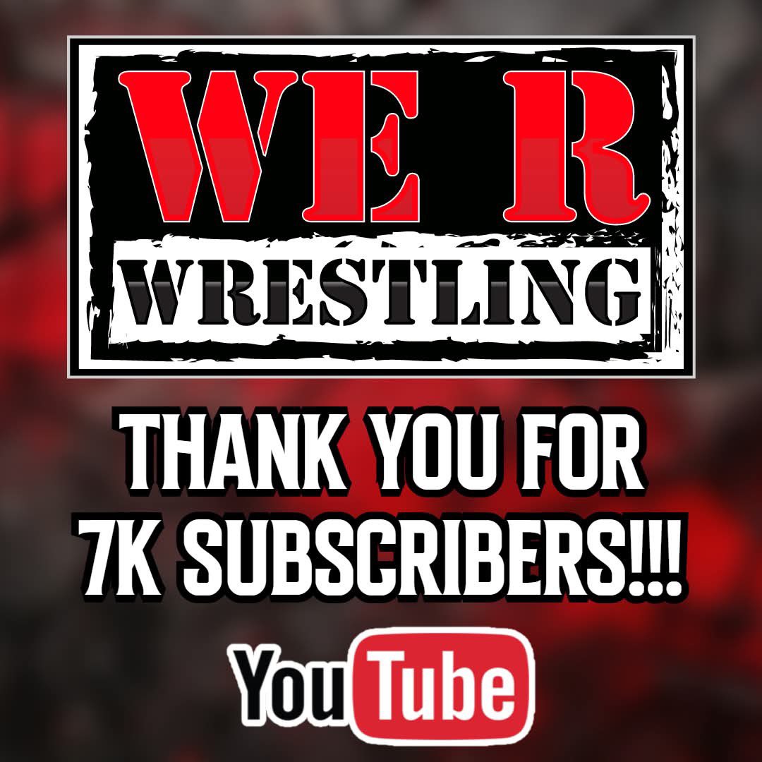 WeRWrestlingg's tweet image. THANK YOU FOR 7K SUBSCRIBERS ON YOUTUBE❤️
None of this is possible without the likes, comments, shares & watching all of our videos! We work so hard to give you guys the best content possible and we won’t stop anytime soon! You guys are truly the best fans in the world and…