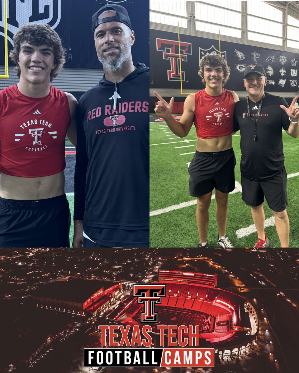 Peytan (@peytan_moyers) on Twitter photo Had an awesome day at <a href="/TexasTechFB/">Texas Tech Football</a>!! Huge thanks to <a href="/CoachAhYou/">C.j. Ah You</a> for working with me and getting me better!!! Thank you <a href="/JoeyMcGuireTTU/">Joey McGuire 🌵</a> for running the camp and for the feedback!! #WreckEm #AGTG <a href="/coachbanthony/">Brody Anthony</a> <a href="/maisonragland/">Maison Ragland</a> Had an awesome day at <a href="/TexasTechFB/">Texas Tech Football</a>!! Huge thanks to <a href="/CoachAhYou/">C.j. Ah You</a> for working with me and getting me better!!! Thank you <a href="/JoeyMcGuireTTU/">Joey McGuire 🌵</a> for running the camp and for the feedback!! #WreckEm #AGTG <a href="/coachbanthony/">Brody Anthony</a> <a href="/maisonragland/">Maison Ragland</a>