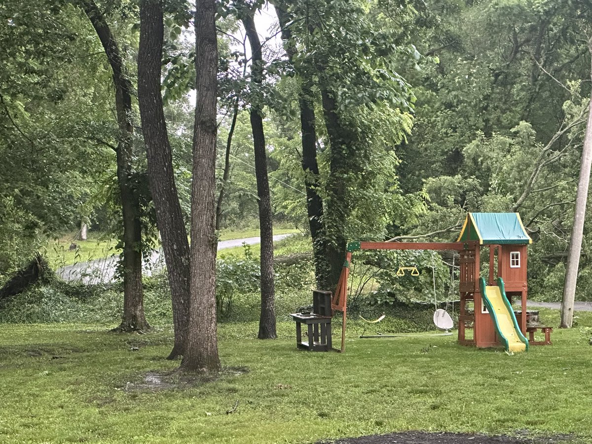 Well that didn’t end well!

Gonna have to cut some wood as soon as the electric company gets here to clear the lines!