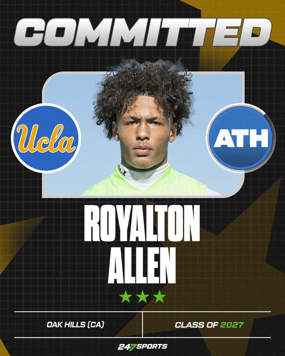 A look at what UCLA is getting in newest commitment Royalton Allen, who kicks off the Bruins' efforts on the defensive side of the 2027 recruiting class:  247sports.com/article/local-…