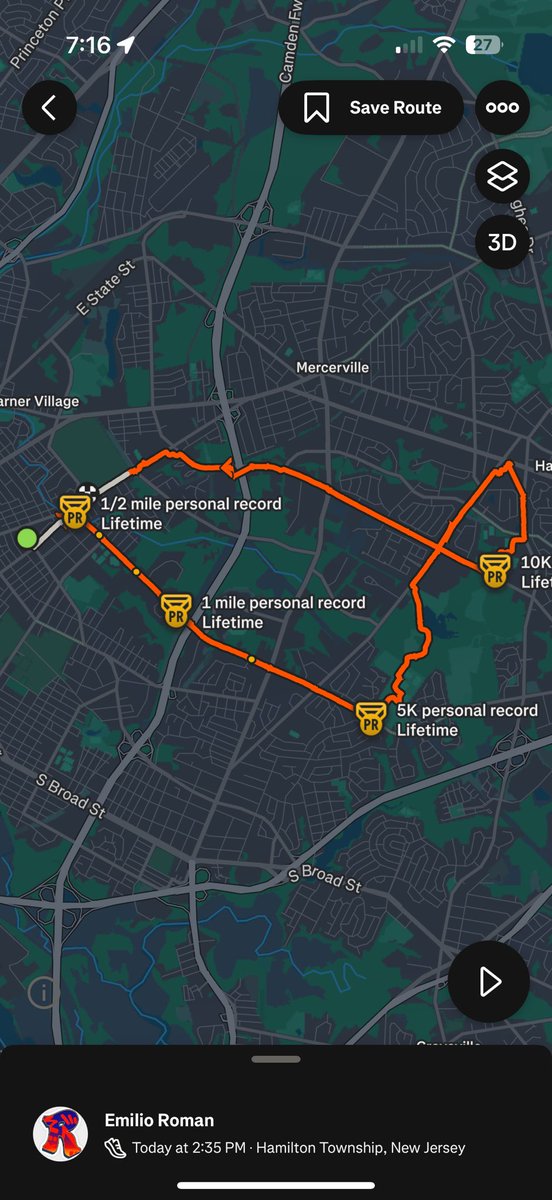 EmilioRomanfb's tweet image. Great 9.21 mile run today!💪