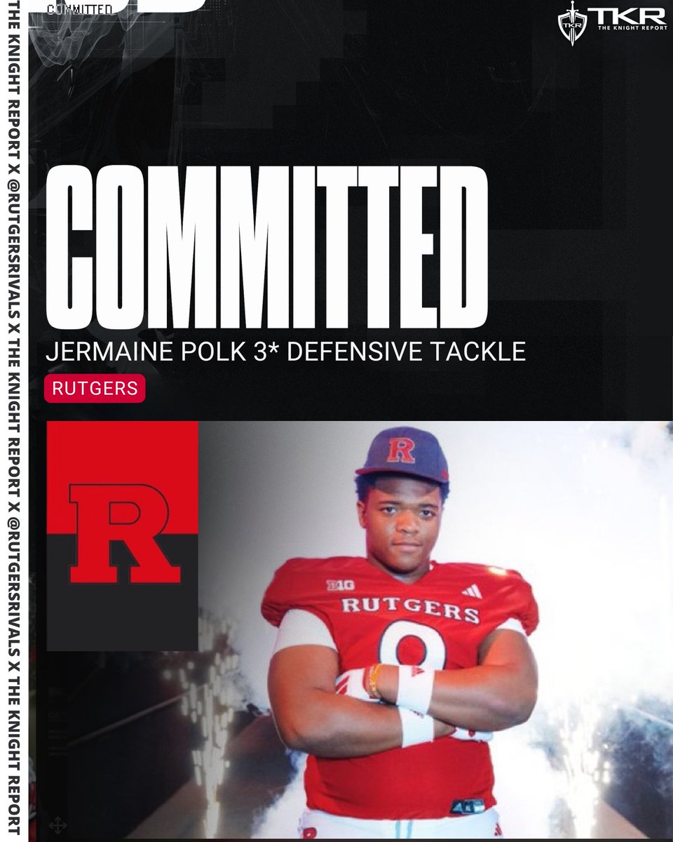 Rutgers Scarlet Knights | The Knight Report (@rutgersrivals) on Twitter photo ⚔️COMMIT ALERT⚔️
2026 <a href="/SFSAthletics/">St. Francis de Sales Athletics</a> DT Jermaine Polk (<a href="/JermainePolk26/">Jermaine Polk 3⭐️DT†</a>) has committed to Rutgers Football!
👉 tinyurl.com/Polk2RU ⚔️COMMIT ALERT⚔️
2026 <a href="/SFSAthletics/">St. Francis de Sales Athletics</a> DT Jermaine Polk (<a href="/JermainePolk26/">Jermaine Polk 3⭐️DT†</a>) has committed to Rutgers Football!
👉 tinyurl.com/Polk2RU