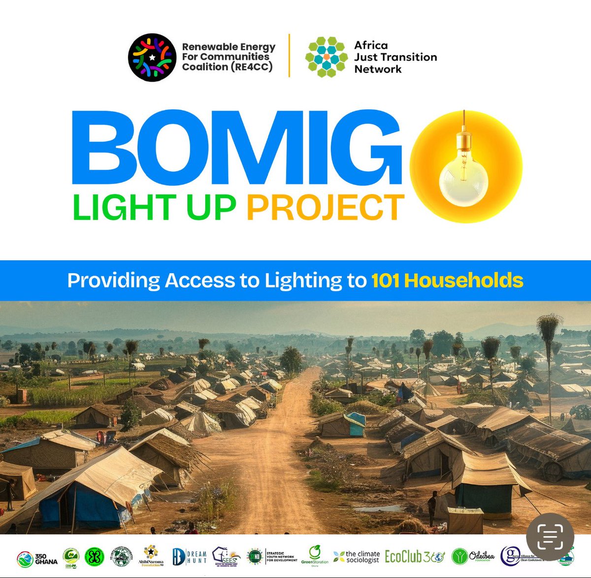 Providing Solar Lamps to 101 households and 5 Street lights  at #bomigo , #volta region .  Amazing volunteer organizations:
<a href="/350GROC/">350 Ghana Reducing Our Carbon #350Ghana</a> <a href="/greenstoration/">Greenstoration Ghana</a> <a href="/Abibi_Nsroma/">AbibiNsroma Foundation (ANF)</a>  <a href="/dreamhuntgh/">Dream Hunt Ghana</a> many more. #solar #RenewableEnergy #mitigation #adaptation